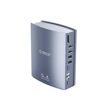 Adaptador ORICO CDH-15N 15 em 1 | Type-C a AUX 3.5mm 1000mbps SD/TF 2Type-C 2USB3.0 4USB2.0 PD100W DP1.4 2HDMI para HUAWEI Mate40/P50 Samsung S20 - 1