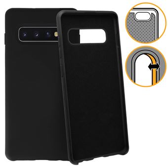Capa de Silicone Avizar para Samsung Galaxy S10 Plus Semirrígida Matte Suave Preto - 1