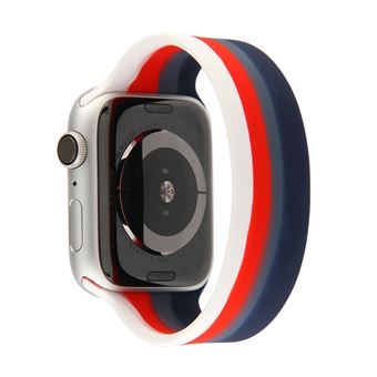 Bracelete de Silicone HSMY Elástico Multicolorido para Apple Watch Series 6/ SE/ 5/ 4 | 40 mm - Multicolor9 -Tamanho L - 1