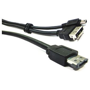 Cabo que Transporta Sinais BeMatik USB M/eSATA M/MiniUSB5Pin-BM-H 3m - 1