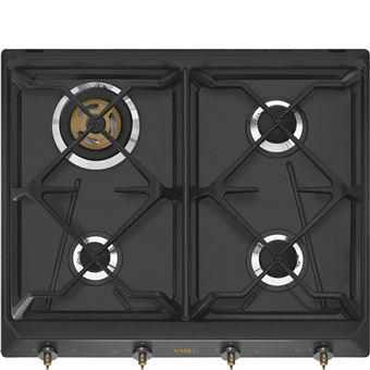 Placa a Gás Smeg Coloniale SRV864AOGH | 59.5 cm | 4 Zonas | Antracite - 1