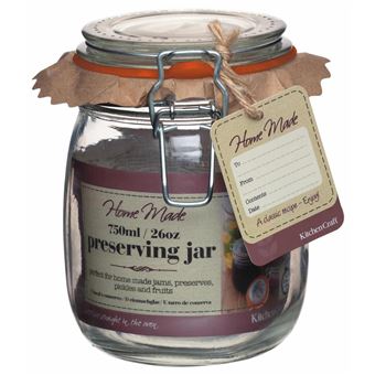 Frasco de vidro hermético 750ml Kitchen Craft KCLP750 - Transparente - 1