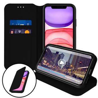 Capa Livro Avizar para iPhone 11 | Função de Suporte - Preto - 1