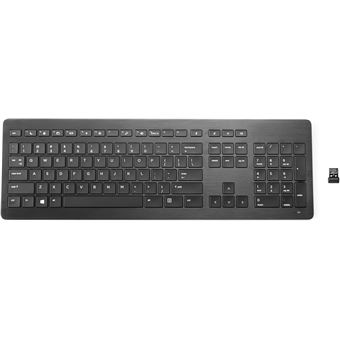 Teclado Wireless HP Teclado Premium sem fios HP | Idioma: Inglês | Preto - 1