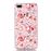 Capa TPU padrão de diamante 3D flores vivas para Apple iPhone 8 Plus/7 Plus_1