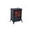 Lareira Elétrica HomCom 950W/1850W Vidro e Ferro Preto_0
