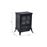 Lareira Elétrica HomCom 950W/1850W Vidro e Ferro Preto_1
