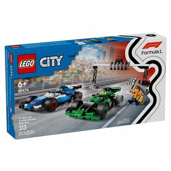 Lego City F1 Grelha com Carros de Corrida Vcarb e Sauber - 1