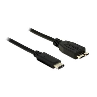Cabo USB DeLOCK 1m USB 3.1 Preto