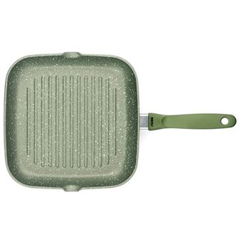 Panela para Grelhar Risolì Dr. Green | Alumínio Fundido sob Pressão | Verde | 26x26x4,5 cm - 1