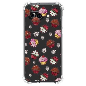 Capa de Silicone Tumundosmartphone à Prova de Choque para Google Pixel 9a 5G | Desenhos de muffins - 1