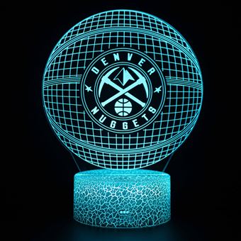 Lâmpada 3D HSMY | Infantil | Multicolorido com Controlo Remoto | NBA | 1424 - 1