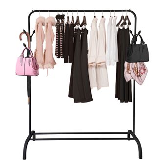 Cabide Metálico para Hall de Entrada Nyana Home | 3 Ganchos Laterais | 150x110x40cm | Preto - 1