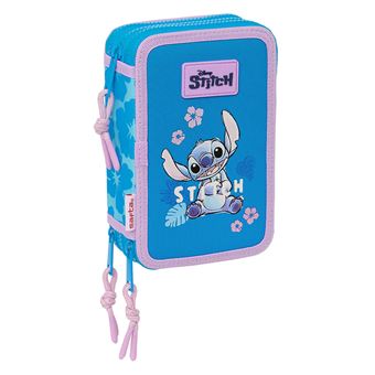 Estojo Escolar Disney Stitch 2024 | Triplo com Carga 28 Peças - 1