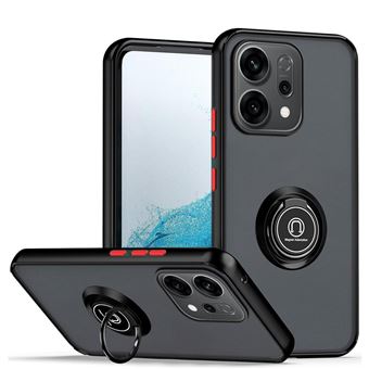 Capa Tumundosmartphone Fosca com Borda Preta e Anel Giratório 360 para Oppo Reno 14 5G - 1