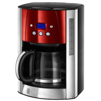 Cafeteira Russell Hobbs Luna | Vermelho, Prateado - 1