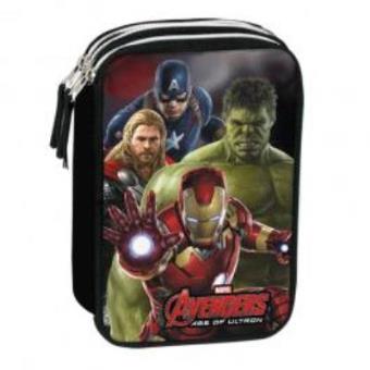 Estojo Vingadores Marvel Mighty Três Compartimentos