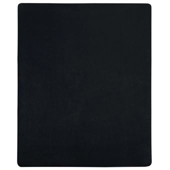 Lençol Ajustável vidaXL | 140x200 cm | algodão jersey preto - 1