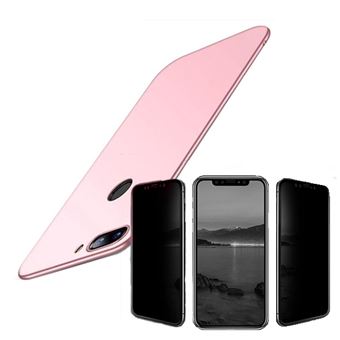 Kit Película 5D Anti-Spy + Capa SlimShield Phonecare para Xiaomi Mi 8 Lite Rosa - 1