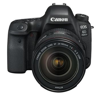 Câmara Digital Canon EOS 6D Mark II + EF 24-105mm f/4L IS II USM | Preto - 1