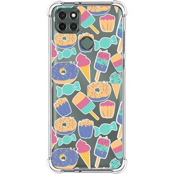 Capa Tumundosmartphone de silicone anti-choque para Motorola Moto G9 Power design Sweets 02 Desenhos - 1