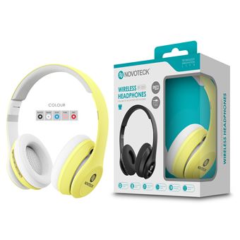 Auscultadores Bluetooth NOVOTECK BT-003 - Amarelo - 1