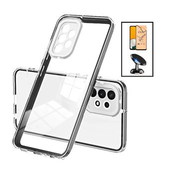 Kit Phonecare Capa 360 Airbag Anti-Drop Câmara Protection + CeramicGlass Full Cover + Suporte Magnético de Carro para Samsung Galaxy A13 - Transparente - 1