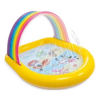 Piscina Infantil Intex Rainbow Arch Spray Pool | Oval | 84 L | 86x130x147 cm - 1