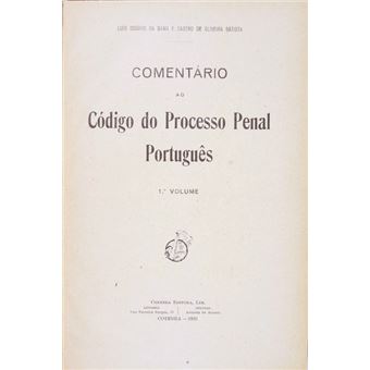 Comentário ao código do processo penal português. - 1