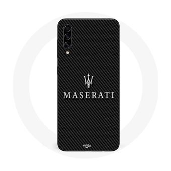 Capa Maniacase Para Samsung Galaxy A50 | Maserati Fundo Branco Carbono - 1