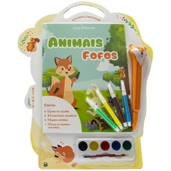 Colorir E Imaginar - Livro-Kit: Animais Fofos - 1
