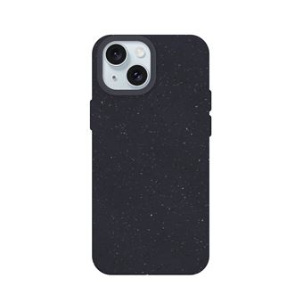 Capa de Silicone Biodegradável MisterCapas para iPhone 15 - Preto - 1