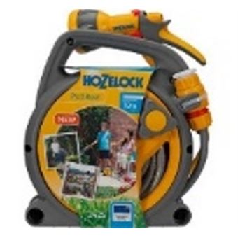 Carretel de mangueira de jardim Hozelock Pico Reel Bobina em caixa Manual Roxo, Cinzento - 1