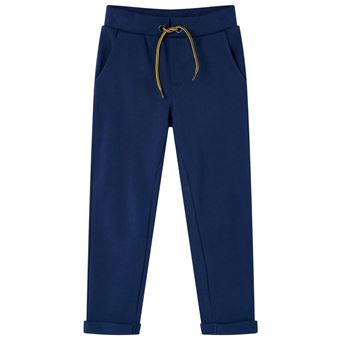 Calças de criança | vidaXL | com cordão azul-marinho 104 | 3 a 4 anos - 1