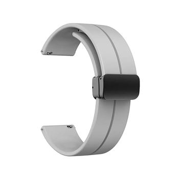 Bracelete de Silicone CapaSmart com Fecho Magnética para Xiaomi Redmi Watch 5 Lite | Cinza - 1