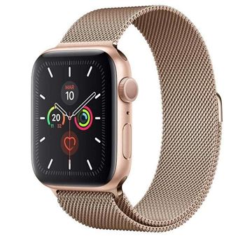 Bracelete Antiimpacto para Apple Watch Ultra 49mm | Pulseira Milanese Loop Rose Gold - 1