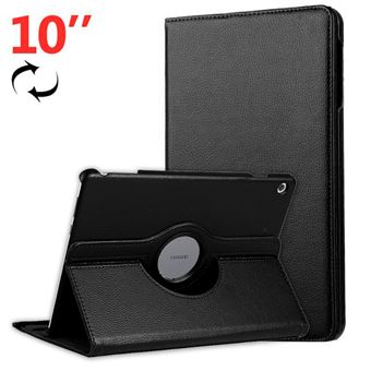 Capa Livro COOL Huawei Mediapad M5 Lite Pele Sintética Liso Preto 10.1 polg - 1