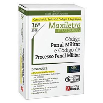 Código Penal Militar E Código De Processo Penal Militar. Constituição Federal + Código + Legislação - 1