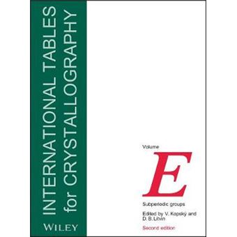 International Tables for Crystallography - Subperioidic Groups - Hardback - 2010 - 1