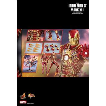 Figura Hot Toys MMS412 - Marvel Comics - Iron Man 3 - Bones Mark 41 Retro Armor Version - 1