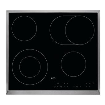 Placa de Cozinha Eléctrica Vitrocerâmica Encastrável AEG HK634060XB Preto - 1