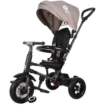 Triciclo com Rodas de Borracha Insufladas a Ar QPlay Rito AIR | Cinzento - 1