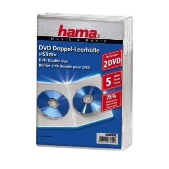 Hama Double DVD Jewel Case, Slim 5 , transparent - 1