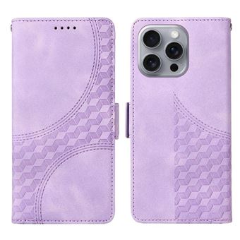 Capa FLOODKING para iPhone 16 Pro | Design Acolchoado | Couro PU Premium | Roxo - 1