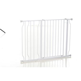 Barreira de Segurança para Cães Extensível para Escadas e Portas PawHut | 75-115 cm - Branco - 1