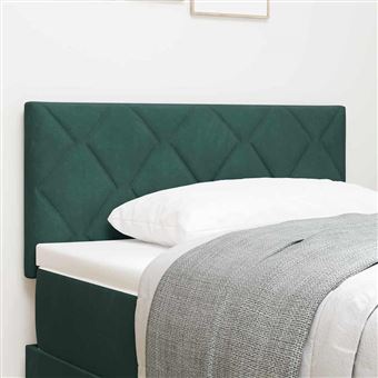 Cabeceira LED vidaXL | Verde Escuro | 90 cm | Couro Sintético - 1