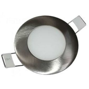 Painel PRIMELUX CEOS | 5W | 6000K | Aço Escovado - 1