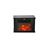 Lareira Elétrica HomCom 600W/1200W Vidro e Ferro Preto_0