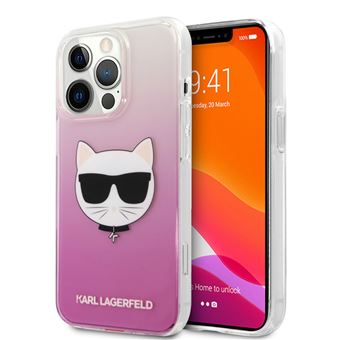 Capa Original Antichoque Karl Lagerfeld Choupette para Iphone 13/ 13 Pro Rosa - 1