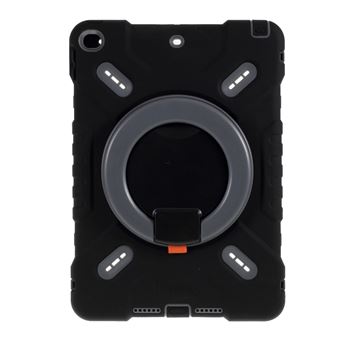 Capa Magunivers Silicone Criança Dupla à Prova de Choque com Muleta Preto para Apple Ipad 10.2 (2019)/Air 10.5 Inch (2019) - 1